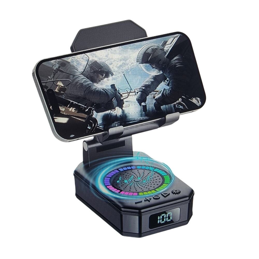 Cillso Cell Phone Stand with Wireless Bluetooth Speaker